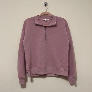 Pink quarter zip women’s M